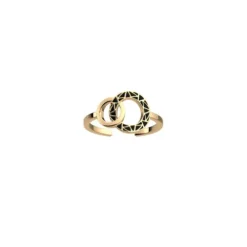 Anillo de halo negro