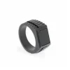 Anillo Hudson con piedras preciosas negras y ónix - R-HUD02