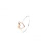 Anillo Oro 18k Corazón Diamante