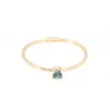 Anillo Oro 18k Topacio Azul