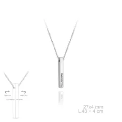 Barrita  personalizada Plata