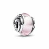 Charm de Cristal de Murano Rosa Envuelto