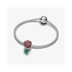 Charm Rosa Floreciendo Brillante Pandora