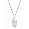 Collar de acero para hombre con placa colgante con cruz Viceroy
