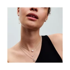 Collar Perla Cultivada de Agua Dulce y Pavé