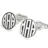 Gemelos Monogram Plata 18mm