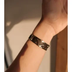 les Georgettes Pulsera Reptile 14mm Gold