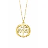 Lotus Silver Collar Árbol de la Vida dorado