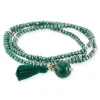Marina Garcia Pulsera Zen Piedra Verde Plata