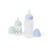 Pack 2 biberones de bebé Square azul celeste TOUS BABY