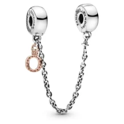 Pandora Charm Cadena de Seguridad corono O colgante