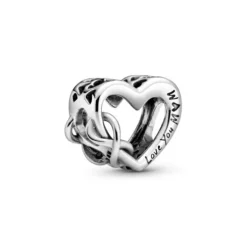 Pandora Charm Corazón Infinito Te Quiero Mamá