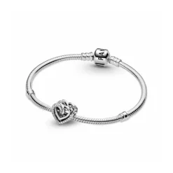 Pandora Charm Corazones Brillantes Entrelazados