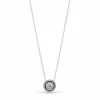 Pandora Collar Doble Plata Halo de Circonitas