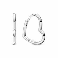 Pandora Pendiente de Aro en plata de ley Corazón Asimétrico