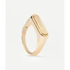 PDPAOLA Anillo Ribbon Stamp Gold - AN01-625