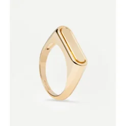 PDPAOLA Anillo Ribbon Stamp Gold - AN01-625