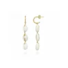 Pendientes Concha Natural Tres