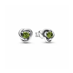 Pendientes de botón Circulo Eternity Agosto