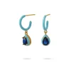 Pendientes esmalte y circonita