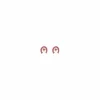 Pendientes Herradura Fucsia LES GEORGETTES