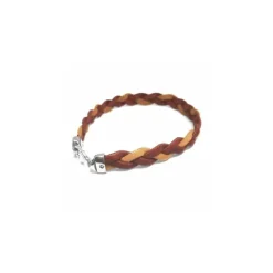 Pulsera España Piel Trenzada
