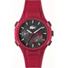 Reloj de silicona analógico y digital LC33 Lacoste Rojo