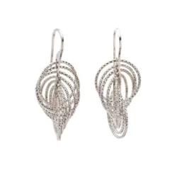 Salvatore Pendientes Aros Pequeños Diamantados Dorados
