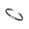 Viceroy Pulsera Eco de acero reciclado con correa vegana marrón